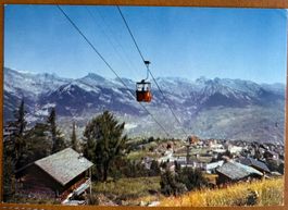 HAUTE-NENDAZ - Télécabine. Carte ancienne
