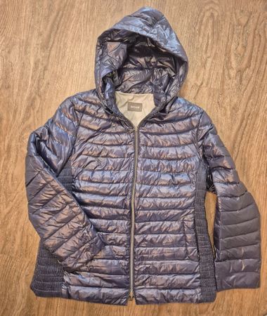 Damen Steppjacke Basler mit Kapuze blau guter Zustand