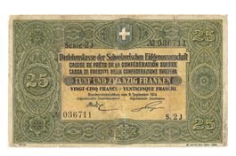 25 Franken 1914 Darlehenskasse d. Schweiz. Eidgenossenschaft