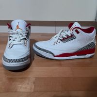 Air Jordan 3 Retro White/Light Curry-Cardinal Red
