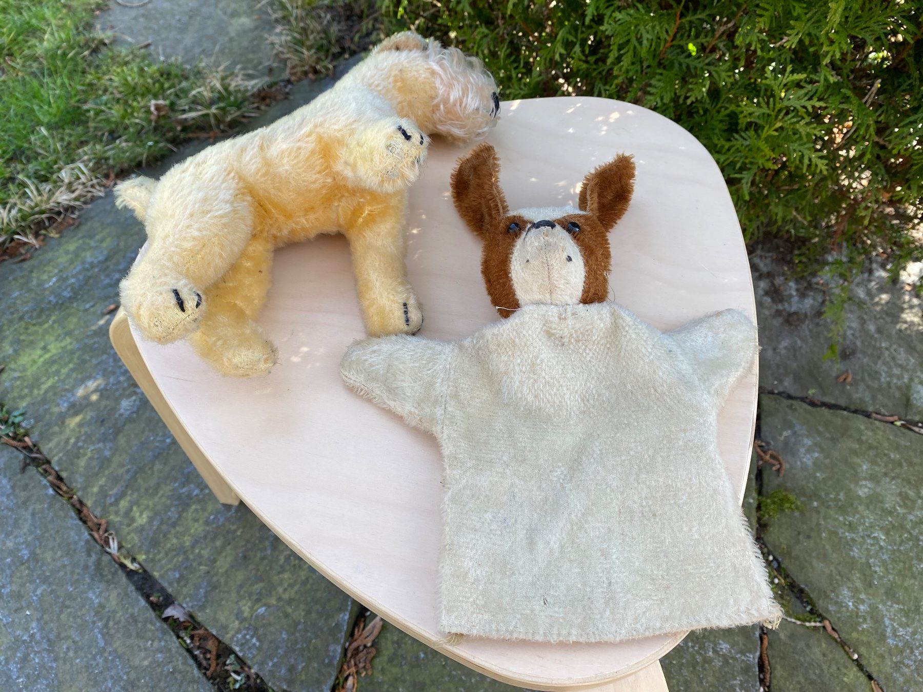 Giocattoli: antiker Terrier und Handpuppen-Hund – Usato da Feldbach venduto da Olive1 3