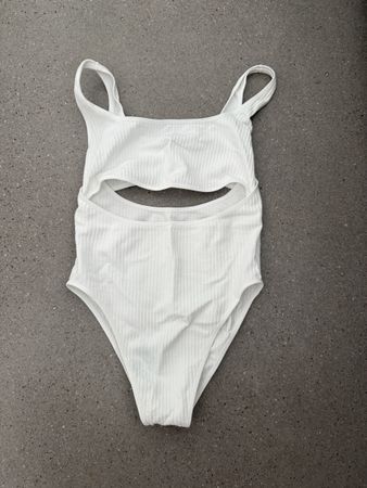 Body Zara Rippstrick Weiss Grösse M-L 