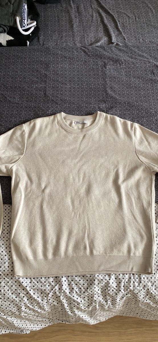 Zara Maglioni & Felpe: Pull beige clair Zara - Taille M – Usato da Geneve venduto da tom_d7f8 1