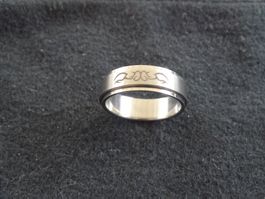 Ring Edelstahl Tattoo drehbar