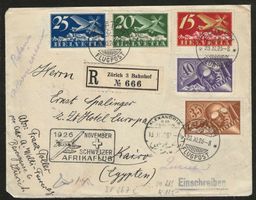 1926 : Afrikaflug Nr. SF 26.7c - Alexandria : KP 325.--