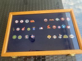 Vintage MLB Pin Box / Koffer Jahr 2000 zum Aufhängen