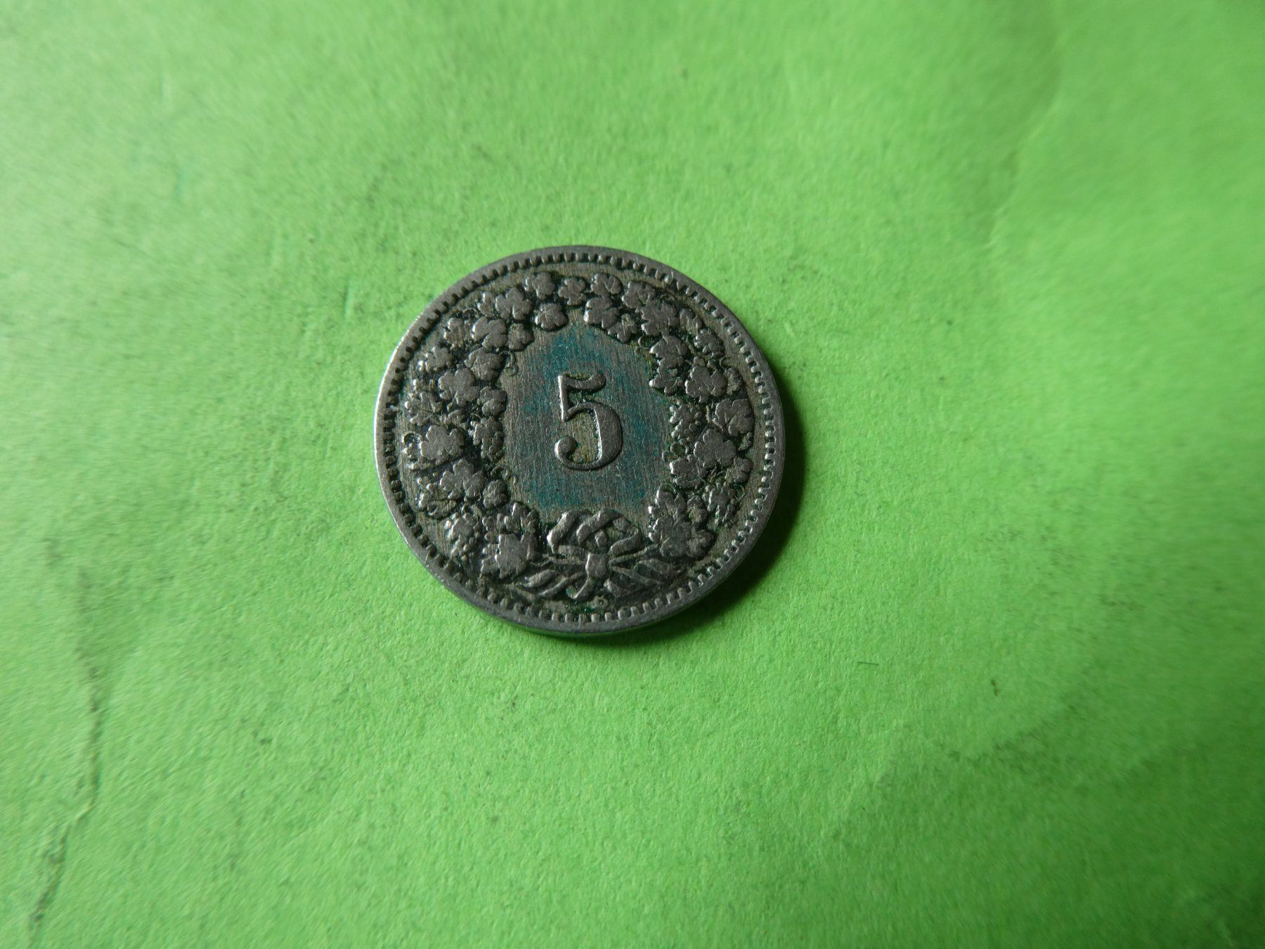 Tutti le monete: Schweiz 1890, 5 Rappen – Usato da Hinterforst venduto da Rohusri 1