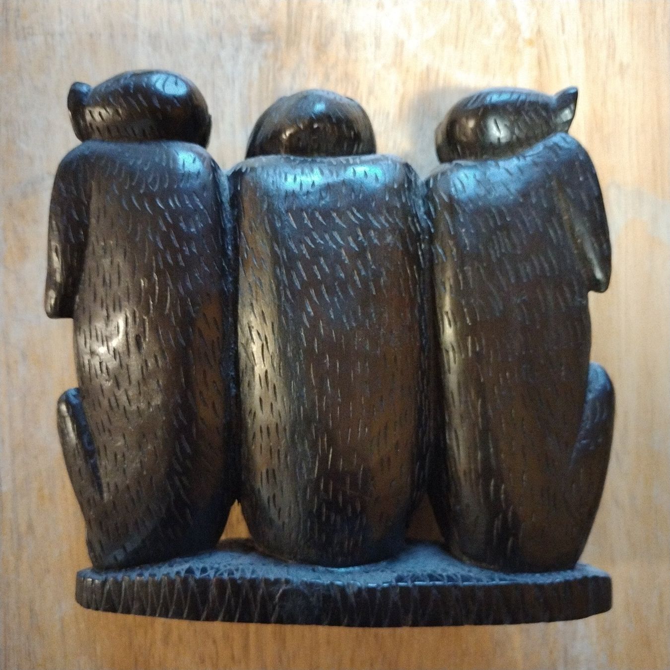 Sculture & Statue: Three Monkeys Kunstobjekt Holz – Usato da Untersiggenthal venduto da vonberner 1