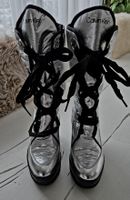 CALVIN KLEIN Winter Stiefel Boots Gr. 40 silber