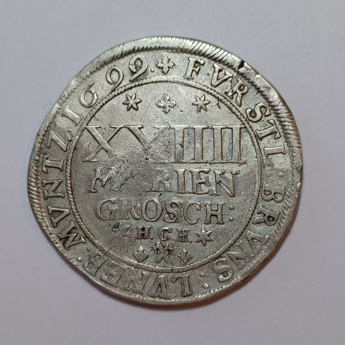 Tutti le monete: 24 Mariengroschen 1699 Braunschweig-Wolfenbüttel ss – Usato da Pfäffikon ZH venduto da Welt_Muenzen