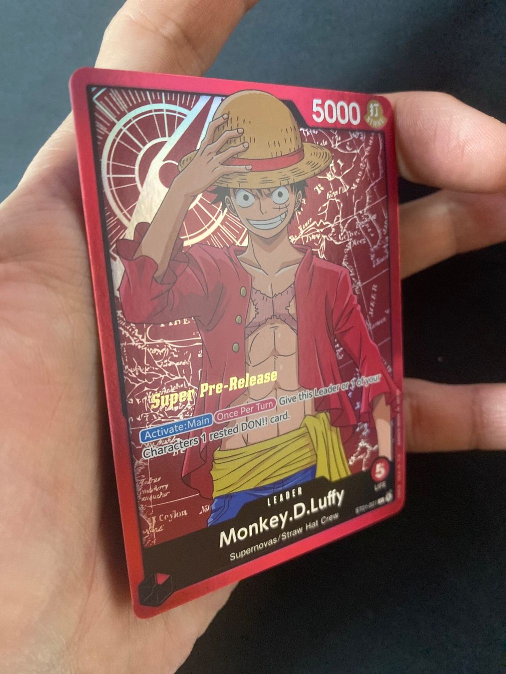 Sammelbilder & Trading cards: Monkey.D.Luffy ST01-001 - Starter Deck: Straw Hat Crew - EN – Neu (gemäss Beschreibung) aus Hausen AG von Shrade 1