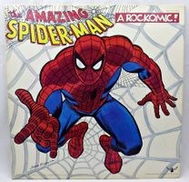AMAZING SPIDER-MAN ROCKOMIC VINYL LP RECORD & POSTER 1972