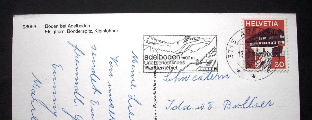 Cartes postales: BODEN bei ADELBODEN – D'occasion à Jona par philajona 1