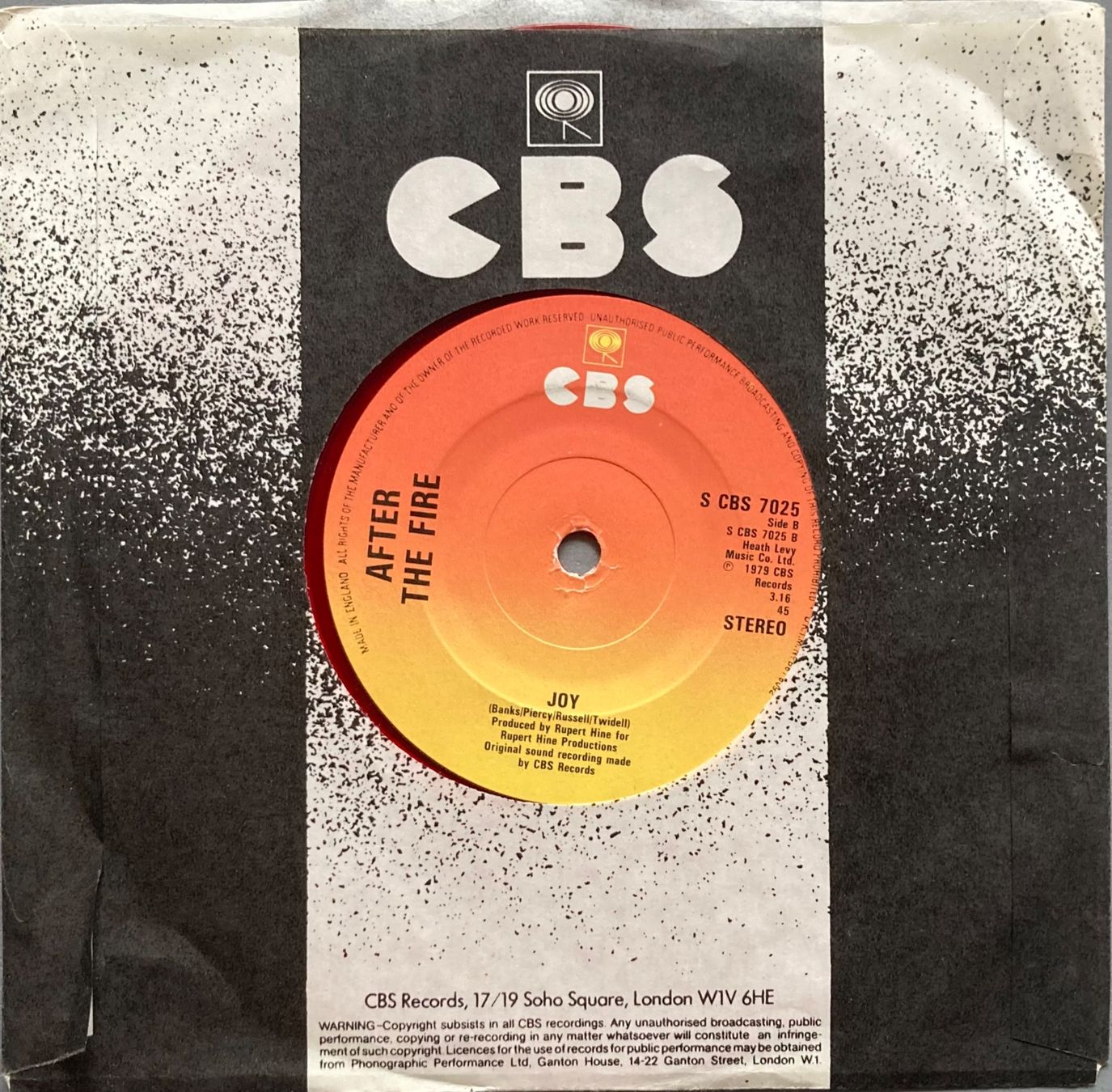 Schallplatten: AFTER THE FIRE - ONE RULE FOR YOU – Gebraucht aus Poliez-Pittet von Newtown-Records 2