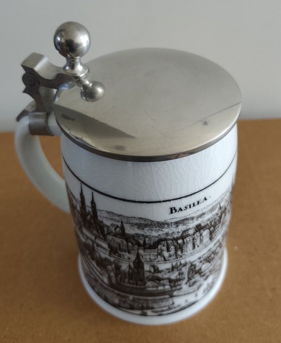 Bicchieri: Bierkrug Zinndeckel Basel/Basilea, Sammelobjekt, Top! – Nuovo (secondo la descrizione) da Bettwil venduto da Tigria10 2