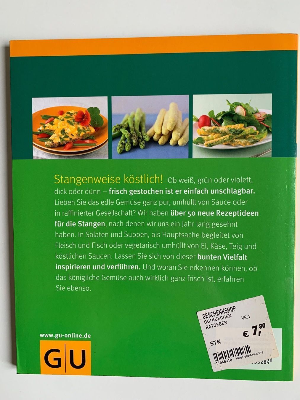 Libri: Kochbuch Spargel, GU Küchenratgeber – Usato da Bern venduto da demalla 1