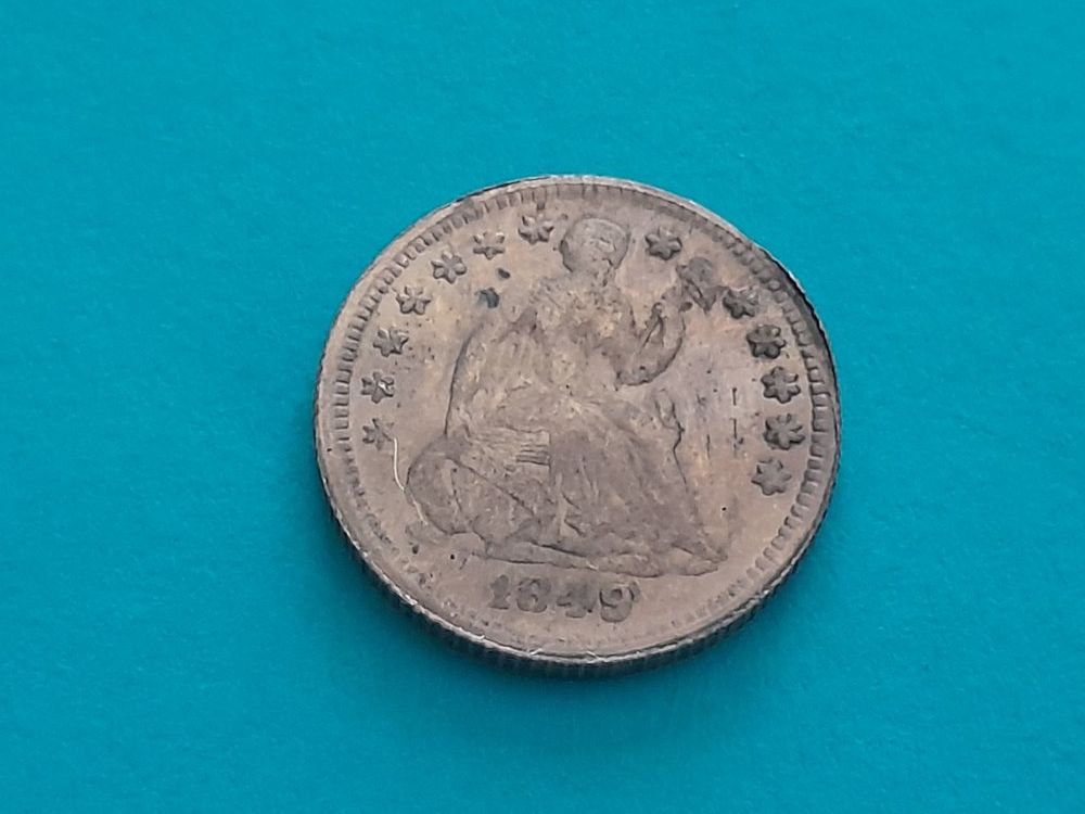 Alle Münzen: 1/2 Dime 1849, USA – Gebraucht aus Aarau von Reto_BA_01
