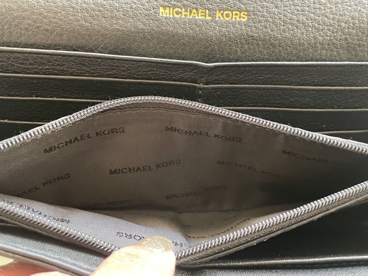 Michael Kors Portamonete: Portefeuille Michael Kors noir cuir élégant – Usato da Vuadens venduto da Nina11 3
