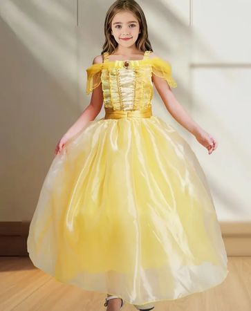 Schönes Prinzessin Belle Kleid, Gr. für 4 jährige