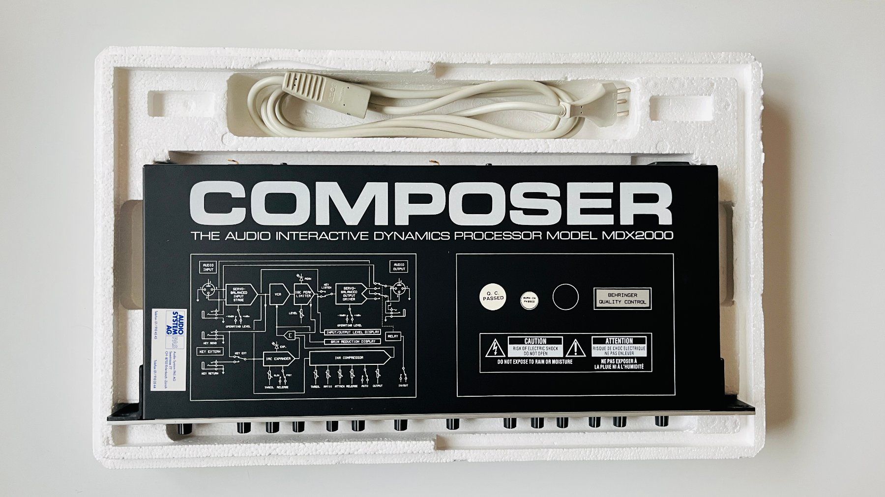 Behringer Console di mixaggio: Behringer Composer MDX 2000 / Aus erster Hand – Usato da Wauwil venduto da swissGadgets 6