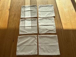 6 Kissenbezüge (ohne Muster)