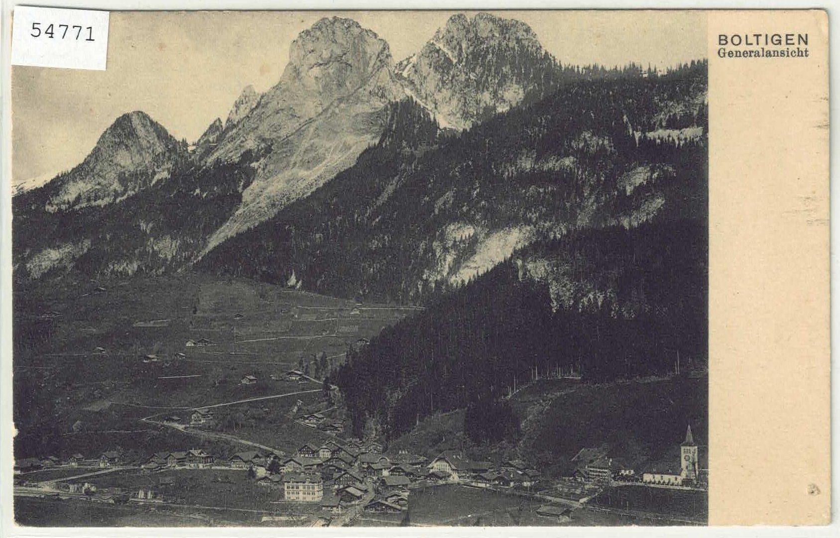 Cartoline postali: Boltigen - Generalansicht – Usato da Ettingen venduto da Kartenplanet