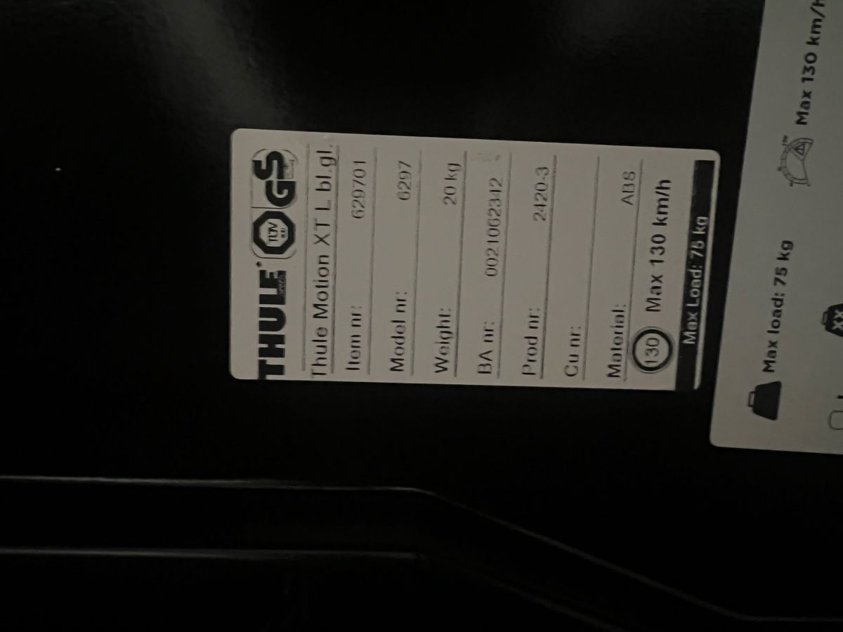 Thule Box da tetto: Thule Motion XT L Black – Usato da Laax GR venduto da MGD3 4