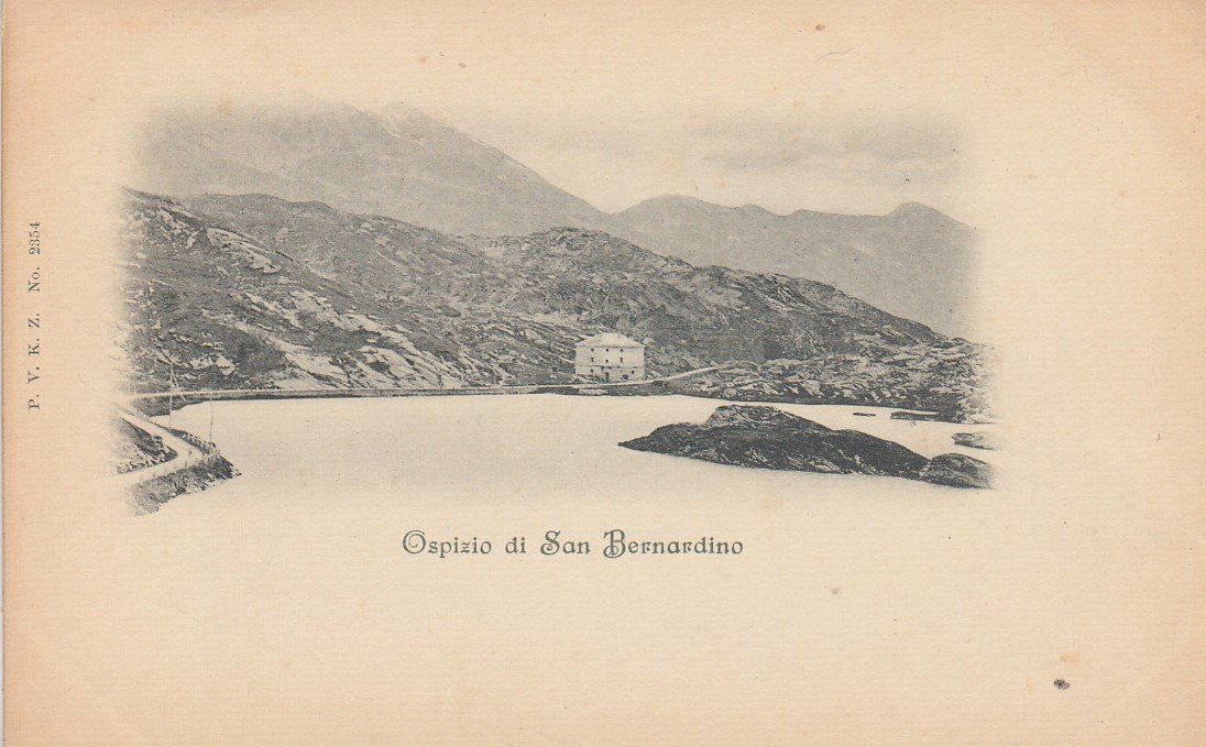 Cartoline postali: San Bernardino   GR   -   Ospizio2354 – Usato da Brig venduto da Valcards54
