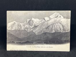 Le Mont-Blanc (4810m) vue de Genève