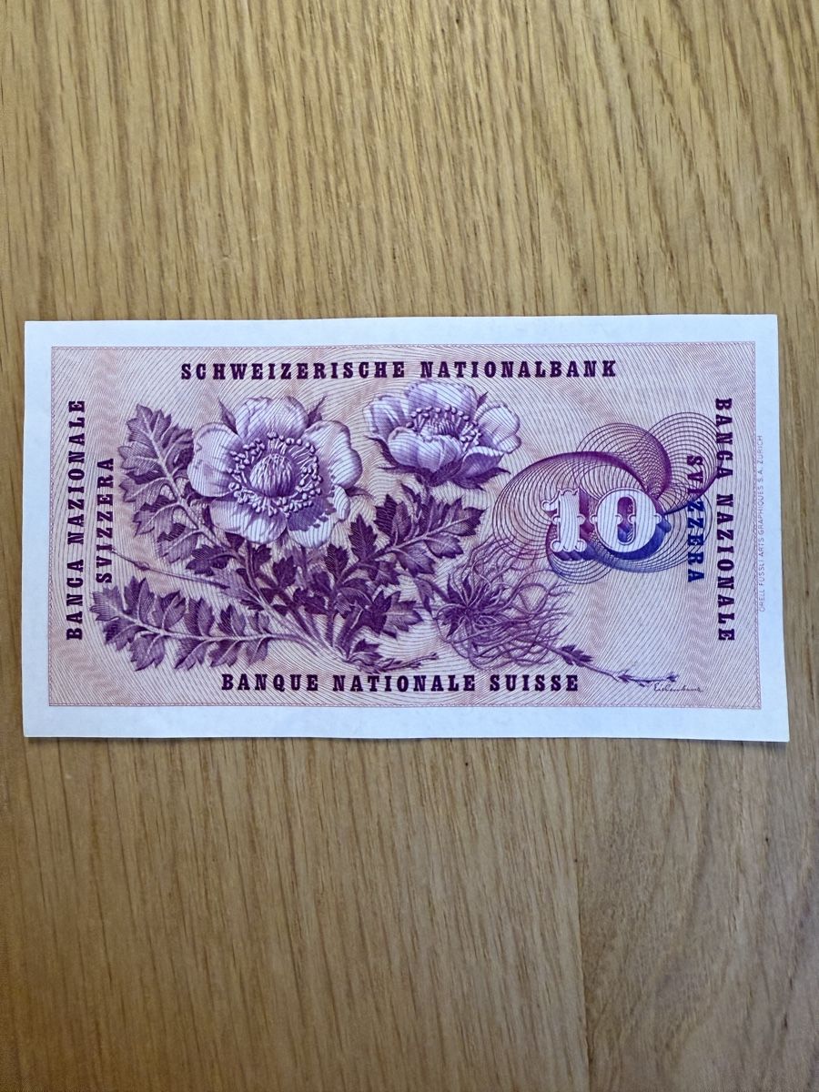 Banconote: 10 Franken 1960 – Usato da Minusio venduto da davdon 1