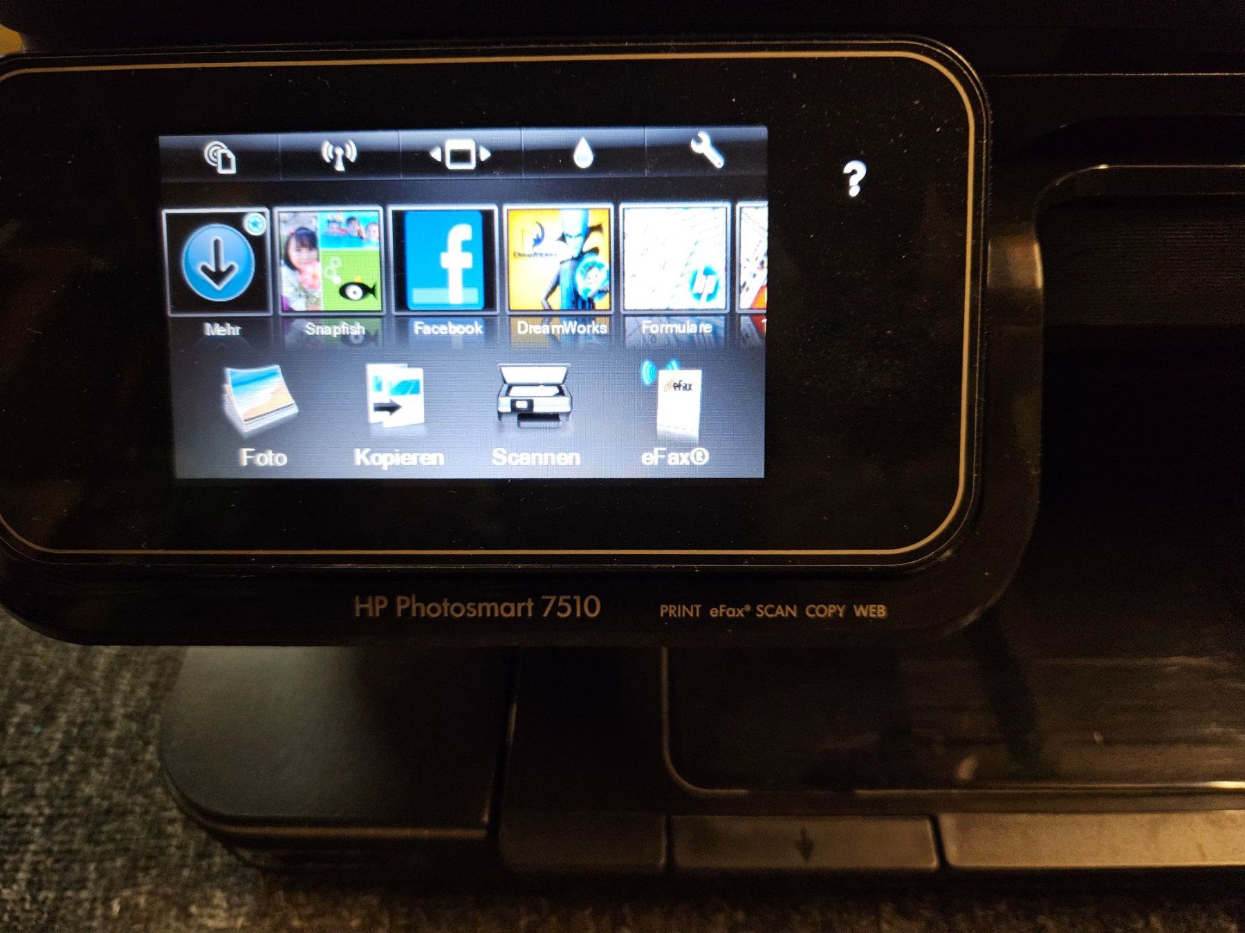 Hewlett Packard Drucker: Drucker HP Photosmart 7510 Multifunktionsgerät – Gebraucht aus Flamatt von 22oderso 2