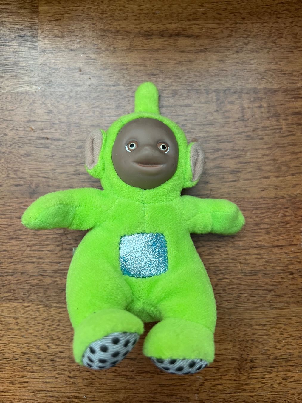 Giocattoli: Teletubbies Dipsy Stofftier 1998, grün – Usato da Jona venduto da Sariksa