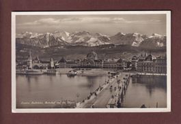 LUZERN - Seebrücke - Bahnhof - 1928