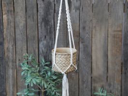 Chic Antique geflochtene Halterung für Topf, 100 cm
