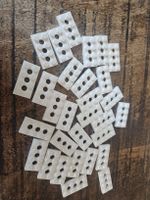 lego lego 3709 lot de 30 pièces White Technic, Plate 2 x 4
