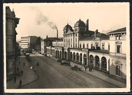 AK Winterthur, Ansicht vom Bahnhof, 1936