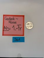 20.- Fr. Gedenkmünze Ab: 1.- Fr.