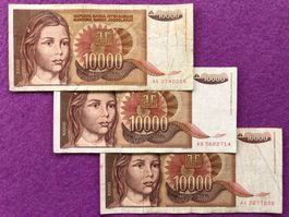 Belgrad - Jugoslawien - 3 Noten Dinar***