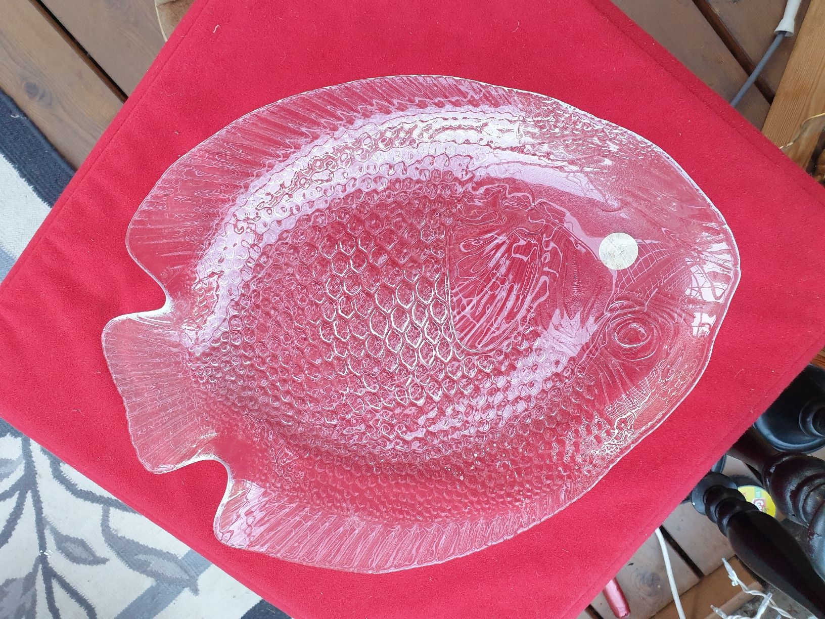 Piatti di portata: Glasplatte Fischform, Servierplatte – Usato da Feldbach venduto da Gwaechshuus