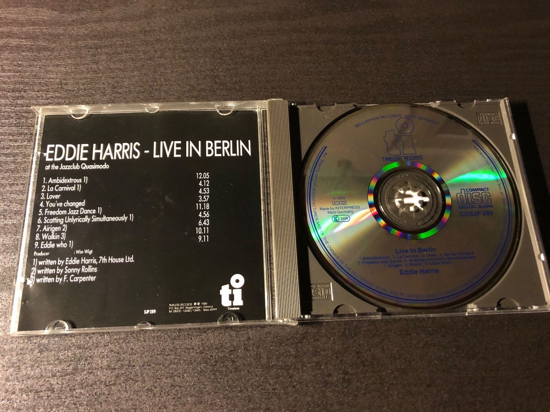 CD: Eddie Harris - Live in Berlin CD Jazz – Usato da Schübelbach venduto da Dolly990_2 1
