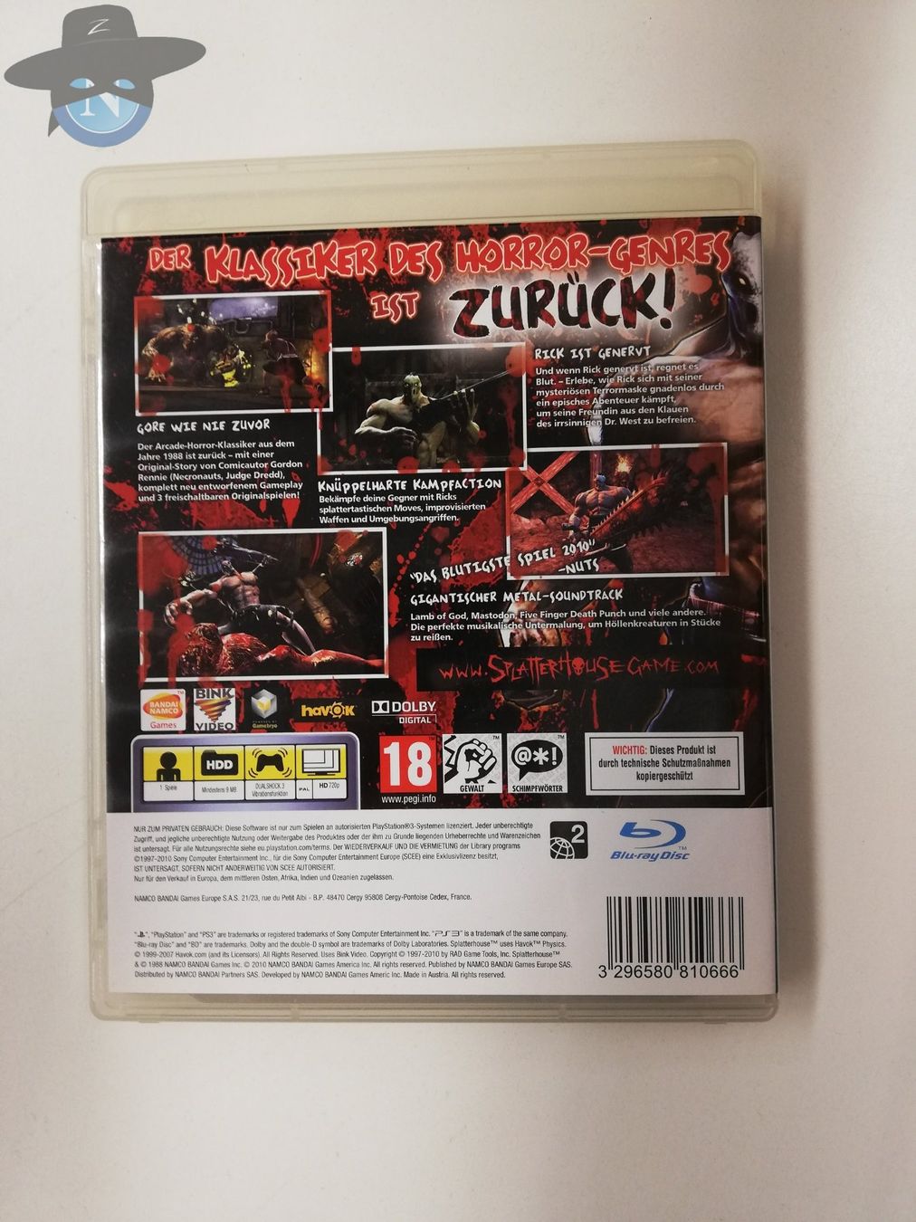 Sony Giochi: Splatterhouse / PAL / Sony Playstation 3 PS3 – Usato da St. Gallen venduto da zorro_dc 1