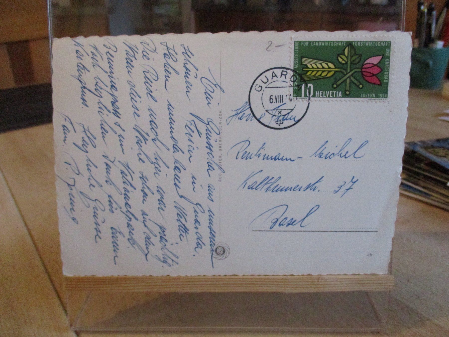 Cartes postales: Guarda Unter Engadin 1954 Postkarte  2 – D'occasion à Felsberg par sanwill 1