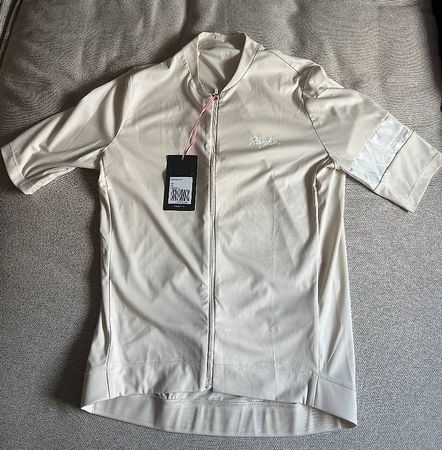 Rapha Core Kurzarm-Radtrikot Grösse L  Off-White - Neu! 