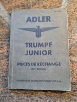 Adler Trumpf Junior: Original Ersatzteil Katalog Selten