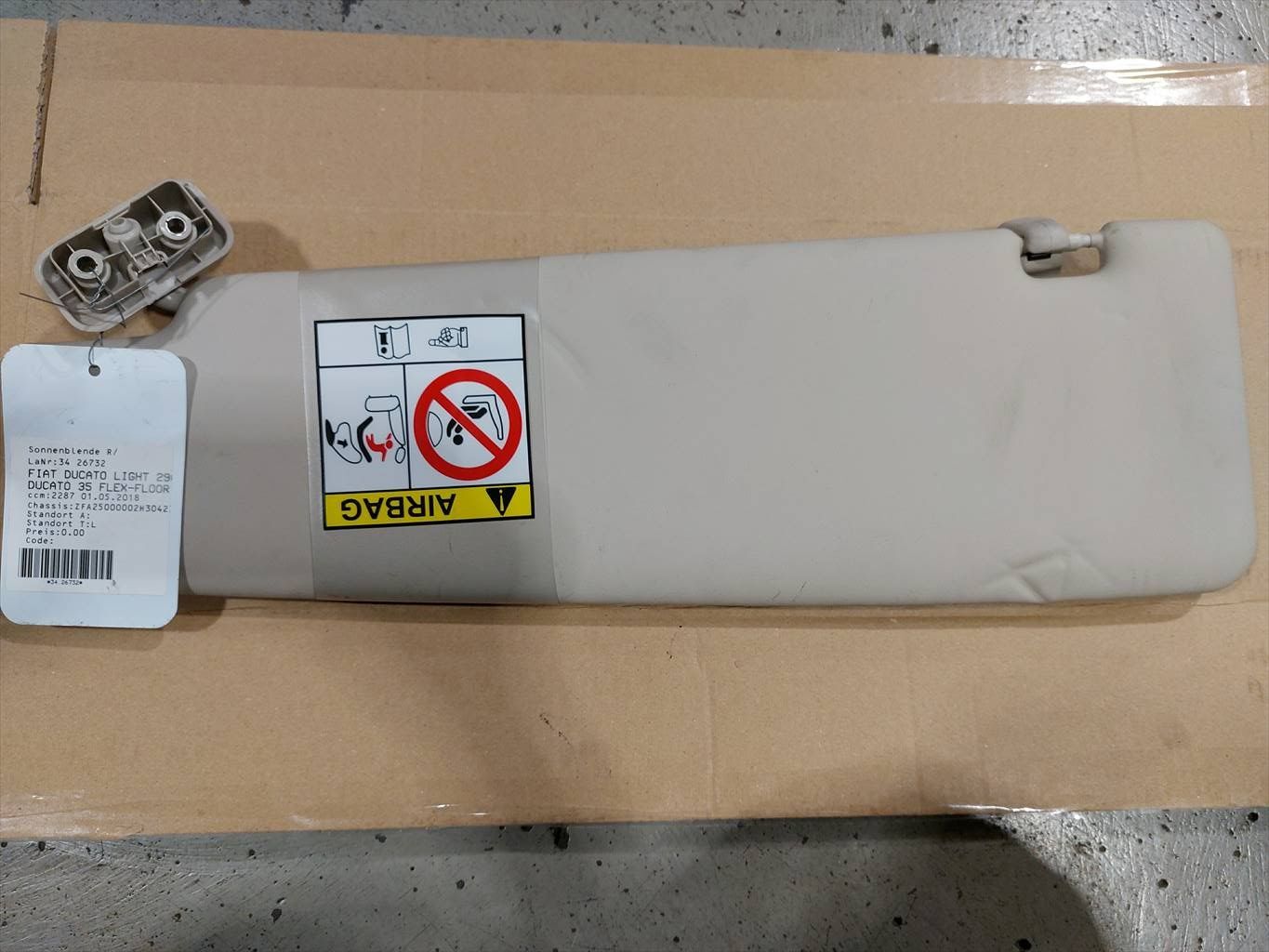 Tutti i ricambio: Sonnenblende zu Fiat Ducato Light – Usato da Reichenburg venduto da T864RX