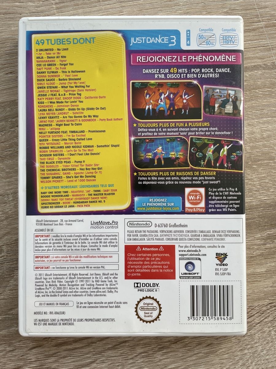Spiele: Jeu Wii JustDance3 – Gebraucht aus Bussigny von Ambre_06 2