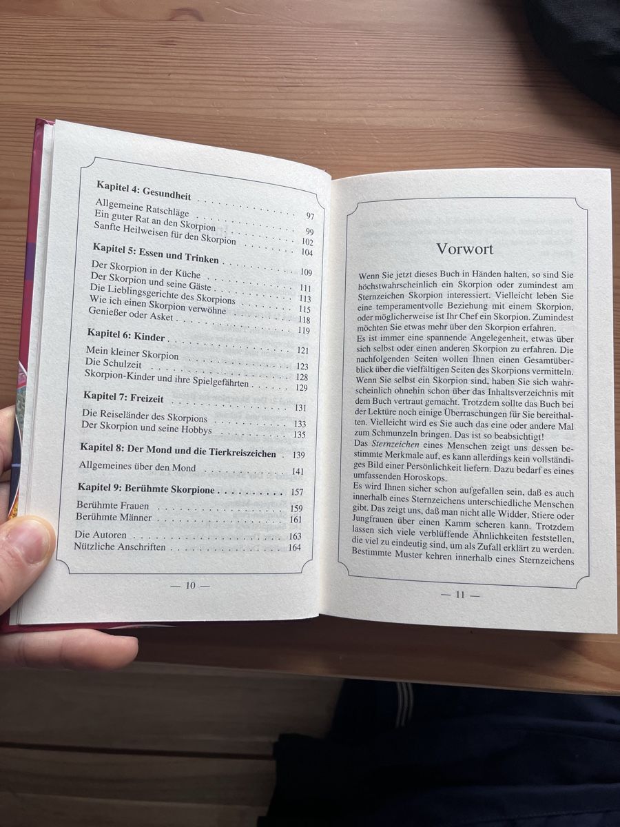 Libri: Skorpion Sternzeichen Buch – Usato da Fehraltorf venduto da spearman 2
