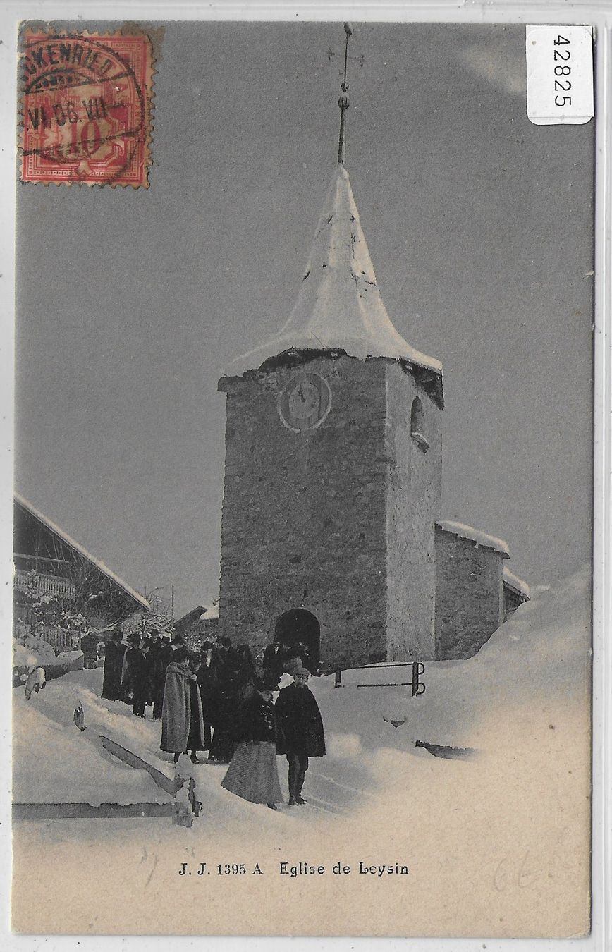 Ansichtskarten: Eglise de Leysin en hiver – Gebraucht aus Ettingen von Kartenplanet