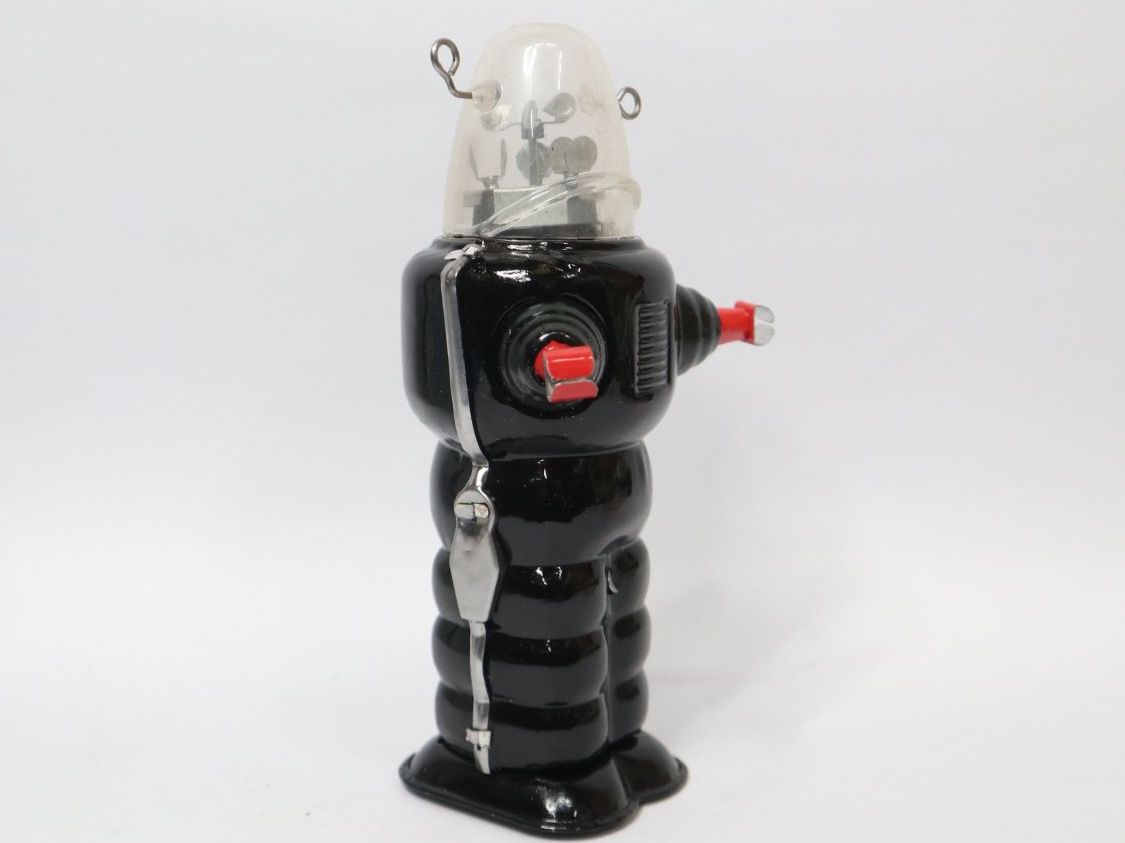 Spielzeuge: Blech Roboter Robby The Robot, Schwungrad – Neu (gemäss Beschreibung) aus Eschenbach SG von Astalavista 2