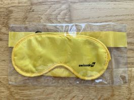 Original Swissair Schlafmaske gelb